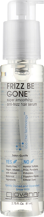 Сиворотка  для волосся - Giovanni Anti-Frizz Hair Serum — фото N1