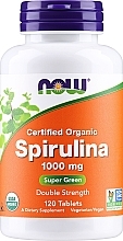 Парфумерія, косметика Природна добавка "Спіруліна" 1000 мг у таблетках - Now Foods Certified Organic Spirulina Tablets