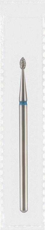 Фреза алмазна синя "Оливка", діаметр 1,8 мм, довжина 3 мм - Divia DF005-18-B — фото N1