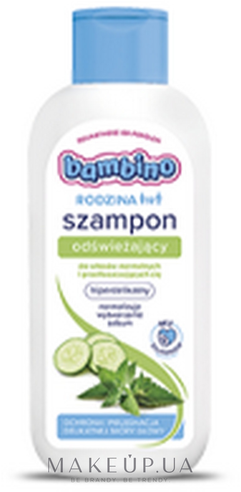 Освіжальний шампунь для нормального й жирного волосся - Bambino Family Refreshing Shampoo — фото 400ml