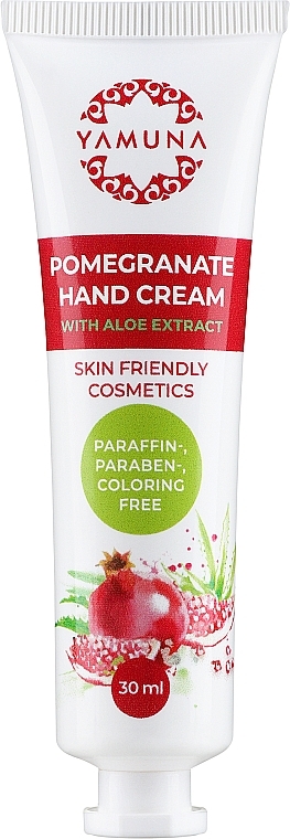 Гранатовий крем для рук з алое вера - Yamuna Pomegranate Hand Cream With Aloe Vera — фото N1