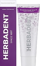 Зубна паста "Фруктова" - Herbadent Passionfruit Herbs Herbal Toothpaste — фото N2