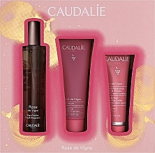 Духи, Парфюмерия, косметика Caudalie Rose De Vigne - Набор (edt/50ml + sh/gel/50ml + h/cr30ml)