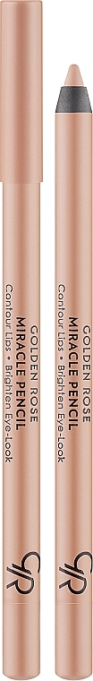 Олівець для губ і очей - Golden Rose Miracle Pencil Contour Lips Brighten Eye-Look — фото N1