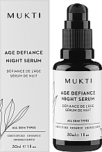 Ночная сыворотка для лица - Mukti Organics Age Defiance Night Serum — фото N2