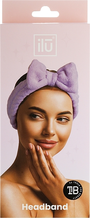 Пов'язка на голову, фіолетова - Ilu Headband — фото N2