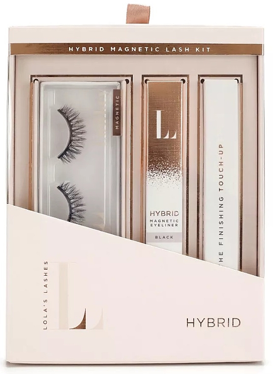 Набор - Lola's Lashes Lowkey Hybrid Magnetic Eyelash Kit (eyeliner/3ml + remover/2.5ml + eyelashes/2pcs) — фото N1