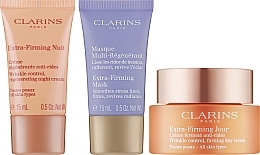 Набор - Clarins Extra-Firming Set (f/cr/50ml + f/cr/15ml + f/mask/15ml) — фото N2