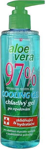 Успокаивающий гель с Алоэ Вера - Vivaco Vivapharm Aloe Vera 97% Cooling Gel — фото N2