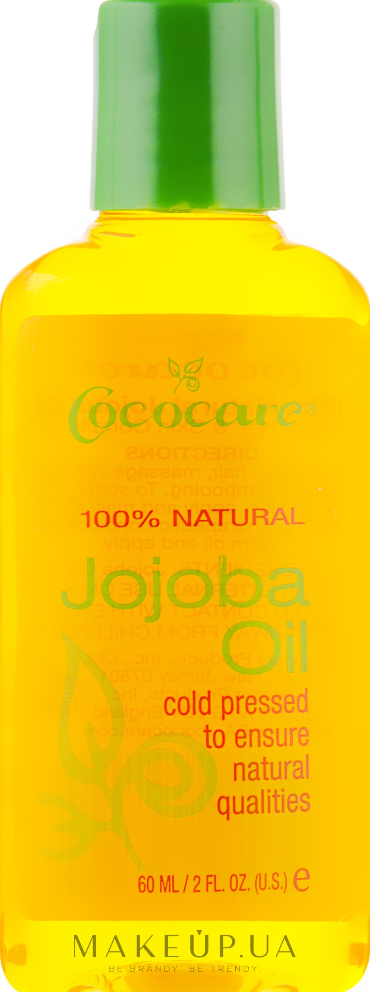 Масло жожоба для волос и тела - Cococare 100% Natural Jojoba Oil Natural Hair And Skin Conditioner — фото 60ml