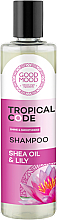 Шампунь для волосся з маслом ши та екстрактом лілії - Good Mood Tropical Code Shine & Smoothness Shampoo Shea Oil & Lily — фото N1
