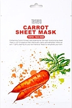 Тканевая маска для лица с экстрактом морковки - Tenzero Carrot Sheet Mask — фото N1