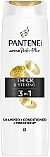 Шампунь для волос 3 в 1 - Pantene Pro-V Thick & Strong — фото N2