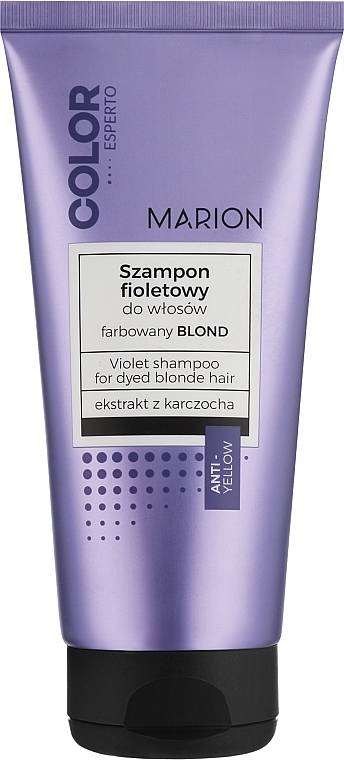 Фиолетовый шампунь для волос, окрашенных в блонд - Marion Color Esperto — фото N1