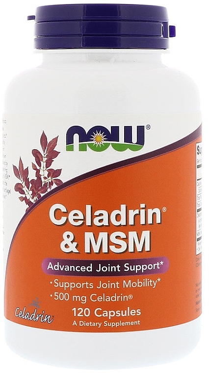 Натуральная добавка Целадрин, 120 капсул - Now Foods Celadrin & MSM — фото N1