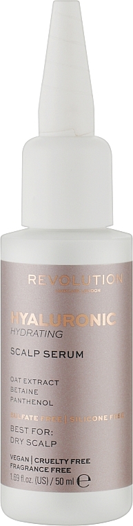 Зволожувальна сироватка з гіалуроновою кислотою - Makeup Revolution Hyaluronic Acid Hydrating Scalp Serum — фото N1