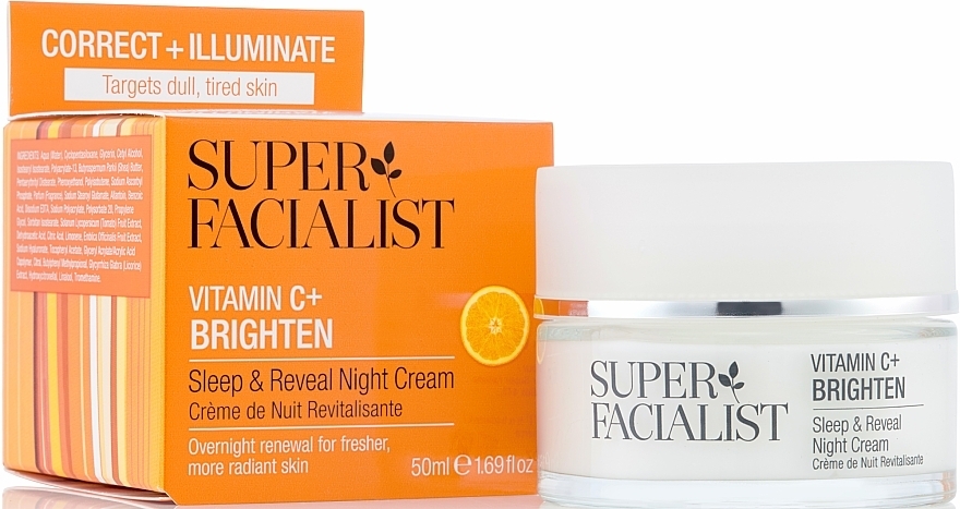 Крем нічний з вітаміном С для обличчя - Super Facialist Vitamin C+ Brighten Sleep & Reveal Night Cream — фото N2