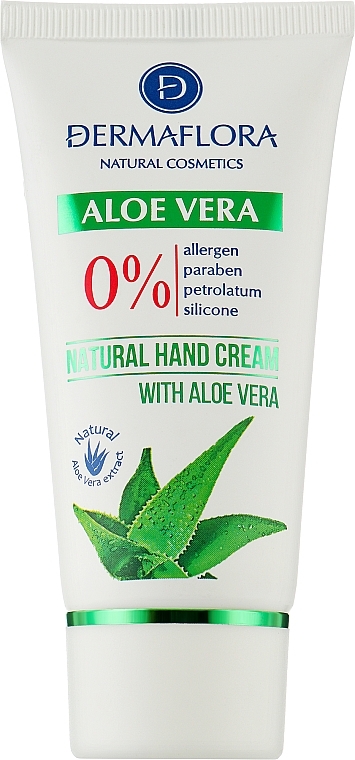 Крем для рук з алое вера - Dermaflora Natural Hend Cream Aloe Vera — фото N1
