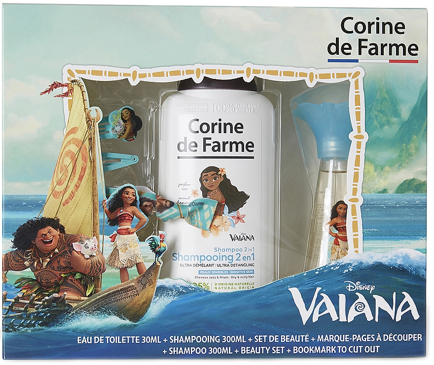 Corine de Farme Vaiana - Набір (edt/30ml + sh/gel/300ml + accessories) — фото N2