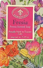 Мило натуральне "Фрезія" - Saponificio Artigianale Fiorentino Masaccio Freesia Soap — фото N1