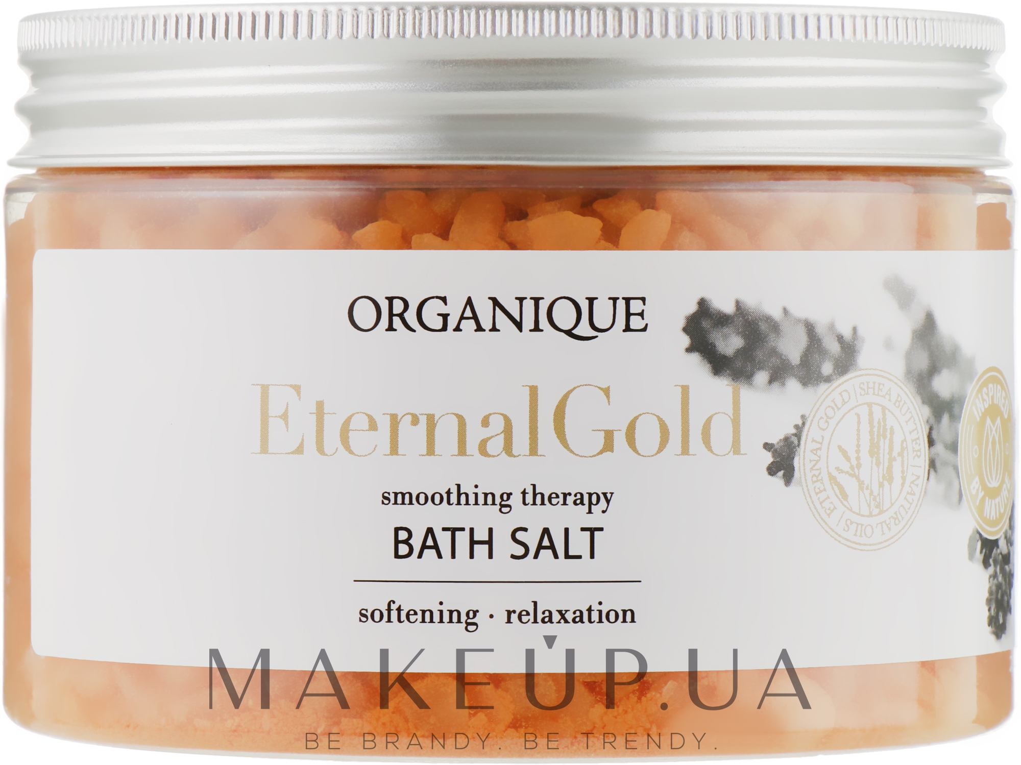 Розслаблювальна сіль для ванн "Eternal Gold" - Organique — фото 600g