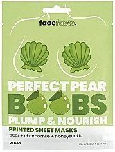 Духи, Парфюмерия, косметика Укрепляющая тканевая маска для груди "Груша" - Face Facts Perfect Pear Nourishing Boob Sheet Mask
