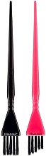 Парфумерія, косметика Мініпензлик для балаяжу в наборі, чорний, рожевий - Framar Balayage Brush Set Pink & Black 2-Piece