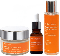 Парфумерія, косметика Набір - Dr. Eve_Ryouth Hydra Brightening Morning Skincare Regime Set (cr/50ml + oil/100ml + ser/15ml)