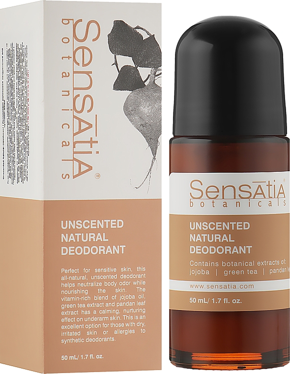 Дезодорант роликовий для чувствительной кожи - Sensatia Botanicals Unscented Natural Deodorant — фото N2