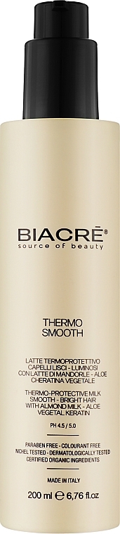 Термозащитная эмульсия для волос с Био-Кератином - Biacre Thermo Smooth — фото N1