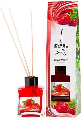 ПОДАРУНОК! Аромадифузор "Полуниця" - Eyfel Perfume Reed Diffuser Strawberry — фото N1