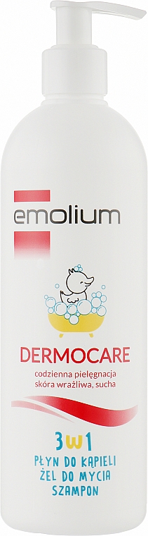 Шампунь-гель для купання 3 в 1 - Emolium Dermocare — фото N1