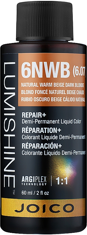 Полуперманентная жидкая краска для тонирования волос - Joico LumiShine Demi-Permanent Liquid — фото N1