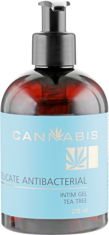 Деликатный антибактериальный гель для интимной гигиены с чайным деревом и экстрактом каннабиса - Cannabis Intim Gel
