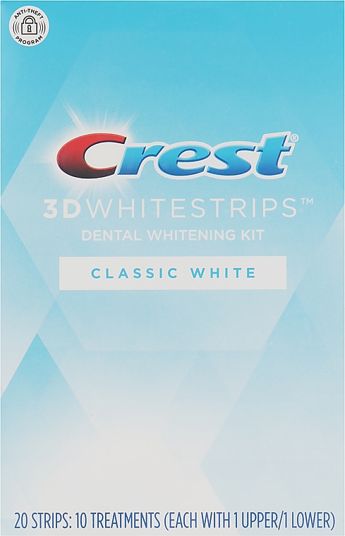 Отбеливающие полоски для зубов - Crest 3D Whitestrips Kit Classic White — фото N1