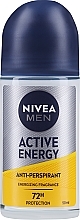 Антиперспірант кульковий "Активна енергія" - NIVEA MEN Active Energy Anti-Perspirant — фото N2