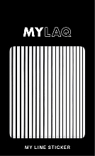 Парфумерія, косметика Наклейки для нігтів «Лінії», чорні - MylaQ My Black Line Sticker