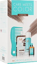 Духи, Парфюмерия, косметика Набор "Уход и Цвет" - MoroccanOil Care Meets Color Cocoa (h/oil/15ml + dr/shmp/65ml + h/mask/30ml + comb)