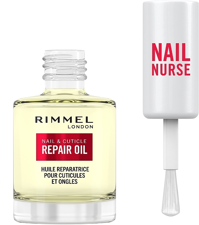 Відновлювальна олія для нігтів і кутикули - Rimmel Nail Nurse Nail & Cuticle Repair Oil — фото N2