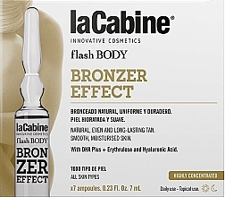 Парфумерія, косметика Бронзувальні ампули для природної засмаги тіла - La Cabine Flash Body Bronzer Effect