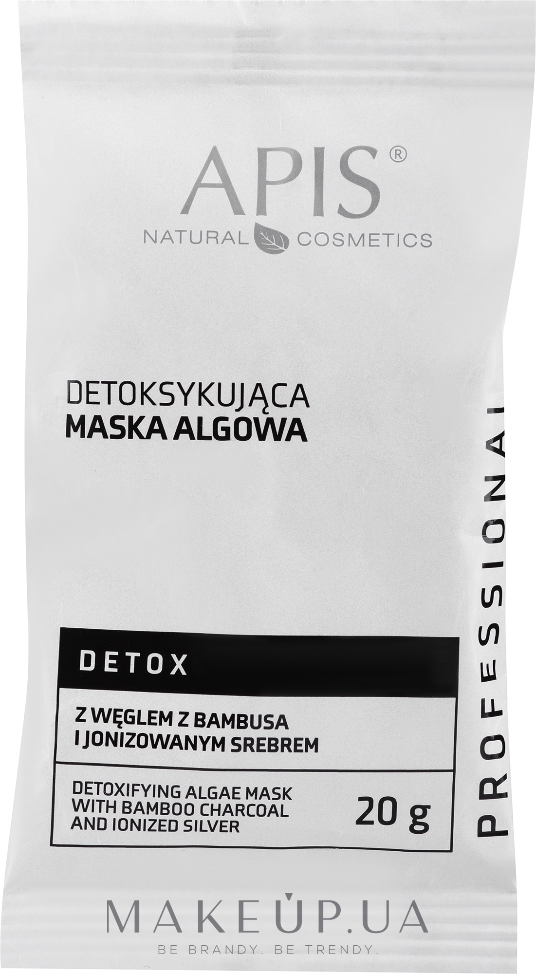 Маска для обличчя "Водорості" - APIS Professional Detox Algae Face Mask — фото 20g