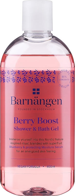 Гель для душа и ванны - Barnangen Berry Boost Shower & Bath Gel — фото N1