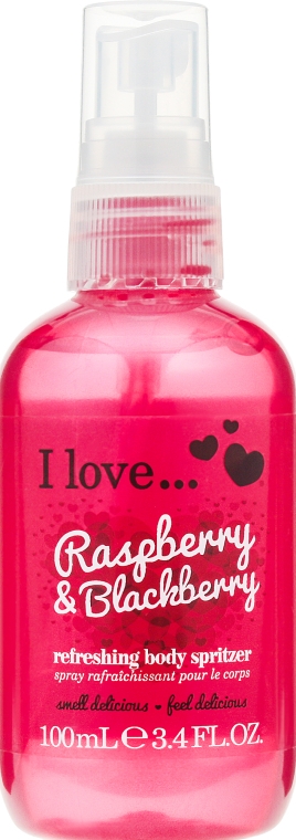 Освежающий спрей для тела - I Love... Raspberry & Blackberry Body Spritzer — фото N1