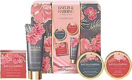 Парфумерія, косметика Набір - Baylis & Harding Boudoire Tropical Paradise Luxury Pamper Tin Gift Set (sh/cr/50ml + b/butter/50ml + soap/50g + cr/50ml)