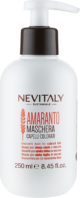 Маска для фарбованого волосся з екстрактом амаранту - Nevitaly — фото N5
