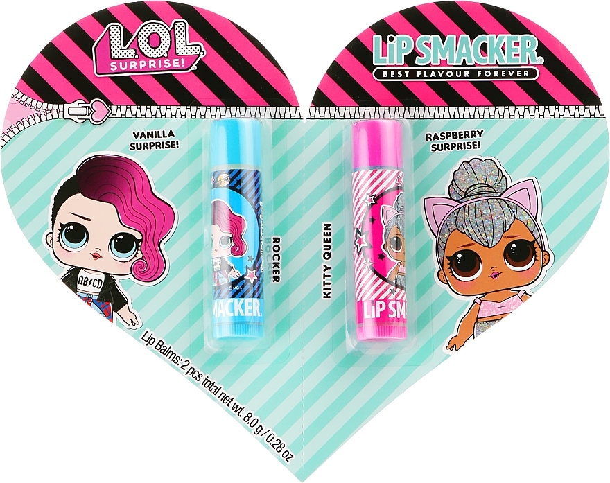 УЦІНКА Набір бальзамів для губ - Lip Smacker L.O.L. Surprise! Rocker+Kitty Queen (lip/balm/4g) *