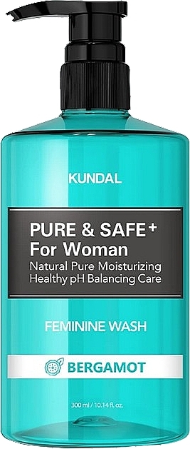 Засіб інтимної гігієни для жінок - Kundal Pure & Safe Feminine Wash Bergamot — фото N1