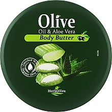 Духи, Парфюмерия, косметика Масло для тела "Алоэ вера" - Madis HerbOlive Olive & Aloe Vera Body Butter