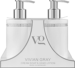 Духи, Парфюмерия, косметика Набор для женщин - Vivian Gray White Crystals Set (cr/soap/250ml + h/lot/250ml)