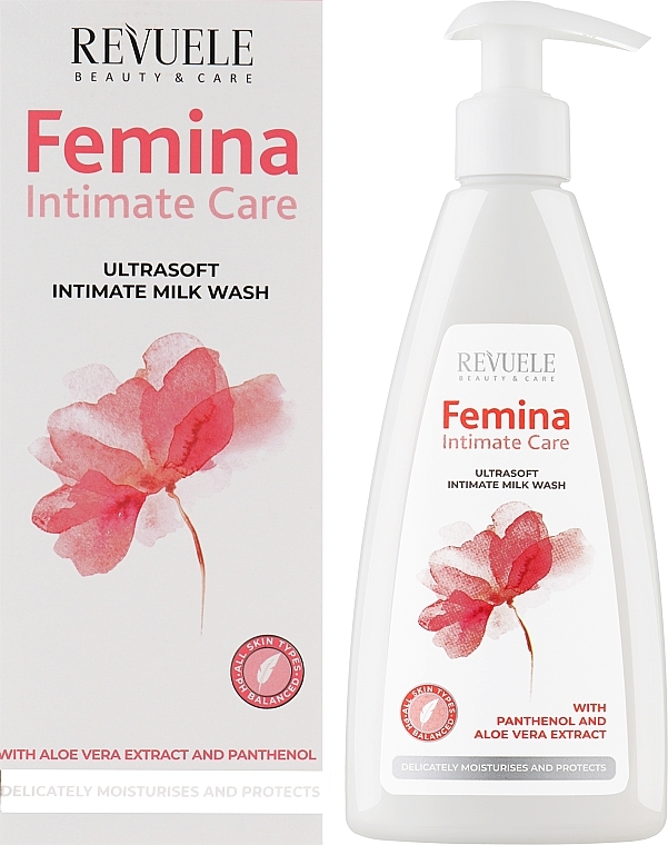Ультрам'яке молочко для інтимної гігієни - Revuele Femina Intimate Care Ultrasoft Intimate Milk Wash — фото N2